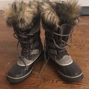 Sorel Joan of Arctic Boot - Quarry, Black, Size 9